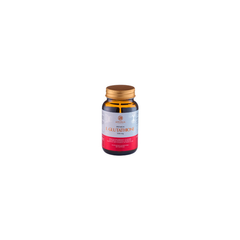 Premium L-Glutathione, protectie celulara si detoxifiere, 500 mg, 60 capsule vegetale - Aronia Charlottenburg
