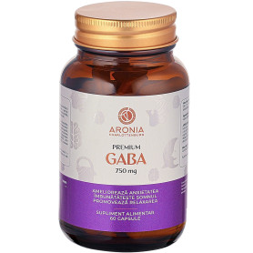 Premium Gaba, pentru calm si somn odihnitor, 750 mg, 60 capsule - Aronia Charlottenburg