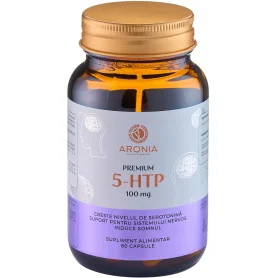 Premium 5HTP, sustine sistemul nervos, 100 mg, 60 capsule - Aronia Charlottenburg