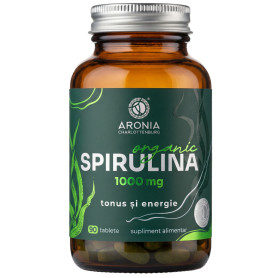 Organic Spirulina, 1000 mg, 90 tablete - Aronia Charlottenburg
