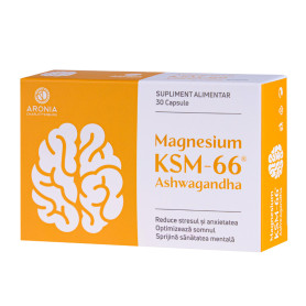 Magnesium + Ashwagandha KSM-66, 30 capsule vegetale - Aronia Charlottenburg