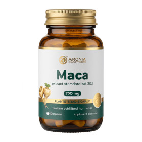 Maca - Extract standardizat, 700 mg, 60 capsule - Aronia Charlottenburg