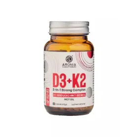 Vitamina D3 + K2 2-in-1 Strong Complex, 30 capsule - Aronia Charlottenburg