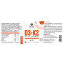 Vitamina D3+K2 2000 UI + 75 mcg complex, 60 capsule - Aronia Charlottenburg