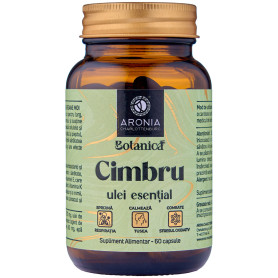 Ulei Esential de Cimbru, 80 mg, 60 capsule vegane - Aronia Charlottenburg