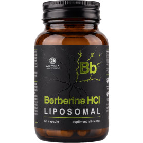 Berberine HCl Liposomal, pentru sustinerea metabolismului normal al glicemiei, 430 mg, 60 capsule - Aronia Charlottenburg