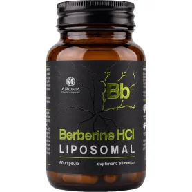 Berberine HCl Liposomal, pentru sustinerea metabolismului normal al glicemiei, 430 mg, 60 capsule - Aronia Charlottenburg