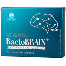 BactoBRAIN Probiotic BLEND,  pentru sustinerea functiilor cognitive, 30 capsule - Aronia Charlottenburg