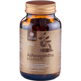 Ashwagandha Forte, pentru reducerea stresului si imbunatatirea functiilor cognitive, 120 capsule - Aronia Charlottenburg
