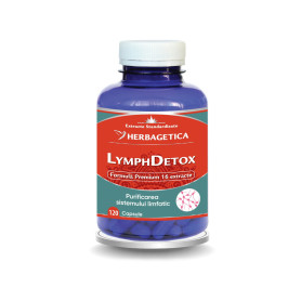 Lymph Detox, pentru detoxifierea sistemului limfatic, 120 apsule - Herbagetica