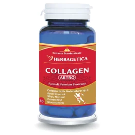 Collagen Artro, pentru sanatatea articulatiilor,  30 capsule - Herbagetica
