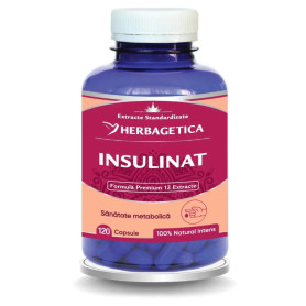 Insulinat, pentru mentinerea glicemiei normale, 120 capsule - Herbagetica