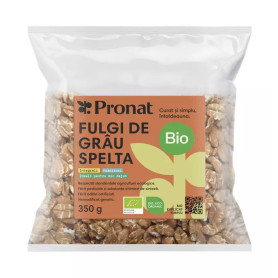 Fulgi de grau spelta, eco-bio, 350 g - Pronat