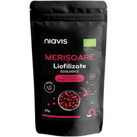 Merisoare liofilizate bucati, eco-bio, 25 g - Niavis