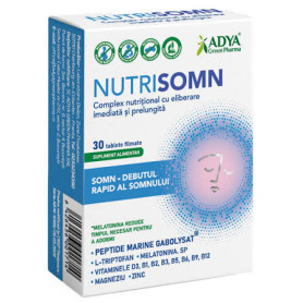 Nutrisomn, pentru un somn odihnitor, 30 comprimate - Adya Green Pharma