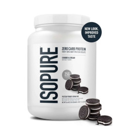Isopure Zero Carb Protein Powder, Proteina Izolata Din Zer, Aroma Biscuiti Si Crema, 465 g - GNC