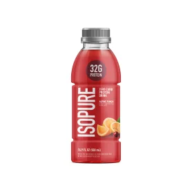 Isopure Protein Drink, Bautura proteica cu aroma de Alpine Punch, fara zahar, 500 ml - GNC