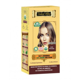 Vopsea de par Henna Blond Cenusiu, eco-bio, 120 g - Indus Valley