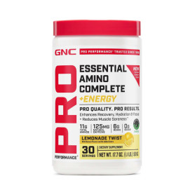 Pro Performance Essential Amino Complete Energy, Aminoacizi cu aroma de limonada, 501 g - GNC