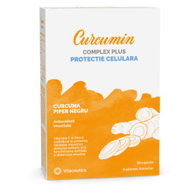 Curcumin Complex Plus, pentru sanatatea articulatiilor si oaselor, 375 mg, 30 capsule - Vitaceutics