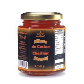Miere de castan, eco-bio, 250 g - Apidava