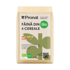 Faina din 4 cereale, fara gluten, eco-bio, 1 kg - Pronat