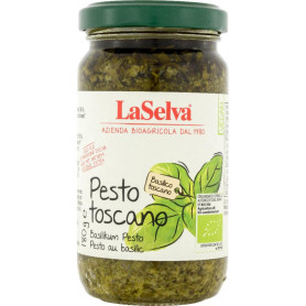 Pesto toscano cu busuioc, eco-bio, 180 g - LaSelva