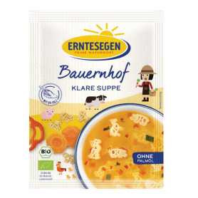 Supa clara de legume cu animalute, eco-bio, 55 g - Erntesegen