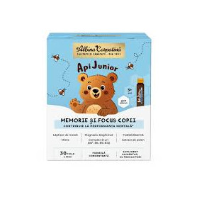 API JUNIOR MEMORIE SI FOCUS COPII, 30 FIOLE - APICOLA PASTORAL GEORGESCU