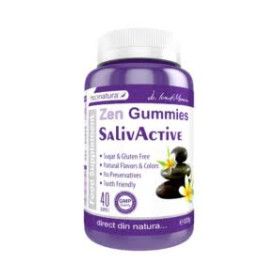 Zen Gummies Salivactive, pentru sanatatea orala si digestie,  40 jeleuri - Medica - ProNatura