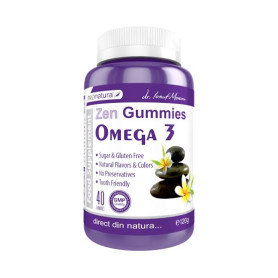 Zen Gummies Omega 3, pentru sanatatea inimii si a creierului, 40 Jeleuri, Medica - ProNatura