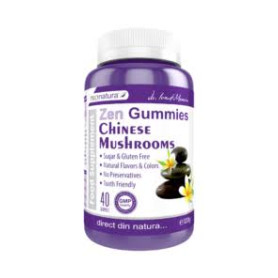 Zen Gummies Chinese Mushrooms, pentru sprijinul sistemului imunitar, 40 jeleuri - Medica - ProNatura