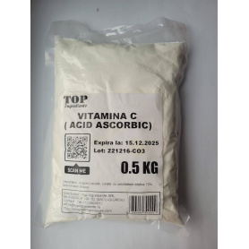 Vitamina C pulbere, 500g - Top Ingrediente