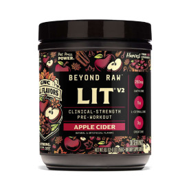 Beyond Raw Lit V2, Formula pre-workout cu aroma de cidru de mere, 456 g - GNC