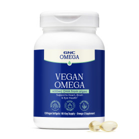 Vegan Omega, Omega-3 din alge cu 400 mg DHA, 120 capsule - GNC