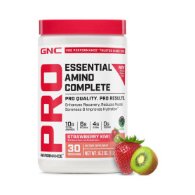 Pro Performance Essential Amino Complete, Aminoacizi Esentiali cu Aroma de Capsuni si Kiwi, 462 g - GNC