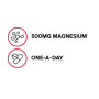 Magneziu, pentru relaxare musculara si sustinerea sistemului nervos,  500 mg, 120 capsule - GNC