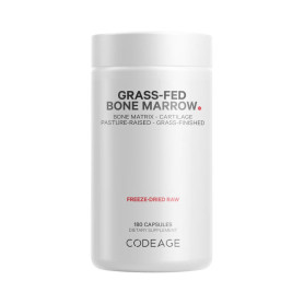 Codeage Grass-fed Bone Marrow, Bone Extract, Extract De Maduva Osoasa De La Animale Hranite Cu Iarba, 3000 Mg 180 Capsule, Gnc
