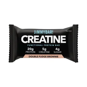 Jimmybar! Baton proteic cu creatina, aroma de brownie extra ciocolata, 58 g - GNC