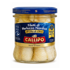 File de Cod nordic in ulei de masline, 150 g - Callipo