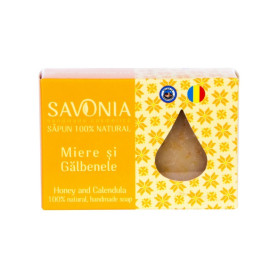 Sapun natural cu miere si galbenele, 90 g - Savonia