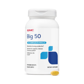 B Complex Formula Big 50, Complex De Vitamine B, 90 Tablete - GNC