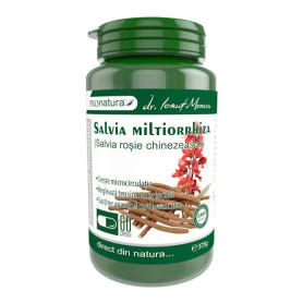 Salvia Miltiorrhiza - Salvie Rosie Chinezeasca, pentru sanatatea cardiovasculara, 60 capsule, Medica - ProNatura