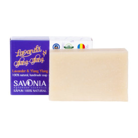 Sapun natural cu Lavanda si Ylang Ylang, 90 g - Savonia