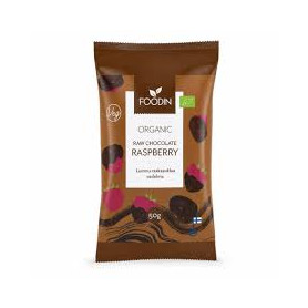 Zmeura in ciocolata, raw, eco-bio, 50 g - Deco Italia