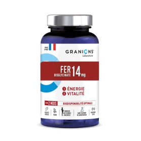 Fier Bisglicinat, 14 mg, 60 capsule vegetale - Granions