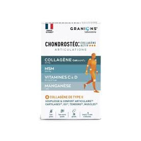 Chondrosteo+ Collagene Activ Articulations, pentru sanatatea articulatiilor, 30 capsule - Granions