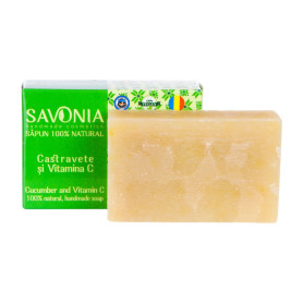 Sapun natural cu Castravete si Vitamina C, 90 g - Savonia