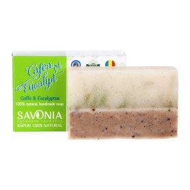 Sapun natural cu Cafea si Eucalipt, 90 g - Savonia