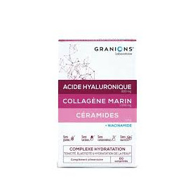 Complex de hidratare cu Colagen, Acid Hialuronic, Ceramide şi Niacinamide, 60 comprimate, Granions